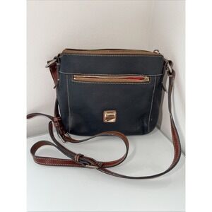 Vintage Dooney & BOURKE Handbag Shoulder Bag All Leather Black